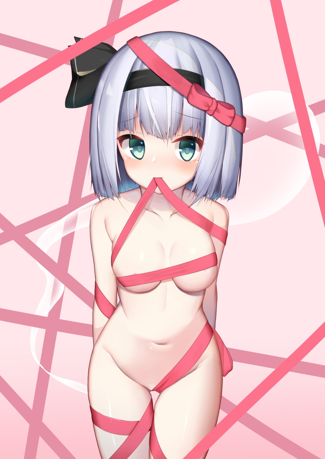 konpaku_youmu memekko myon naked_ribbon touhou