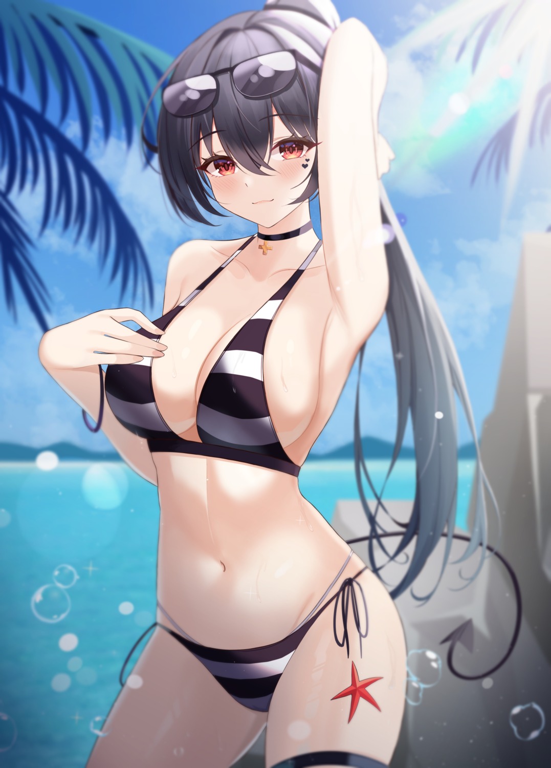 bikini garter jayamon megane swimsuits tail wet