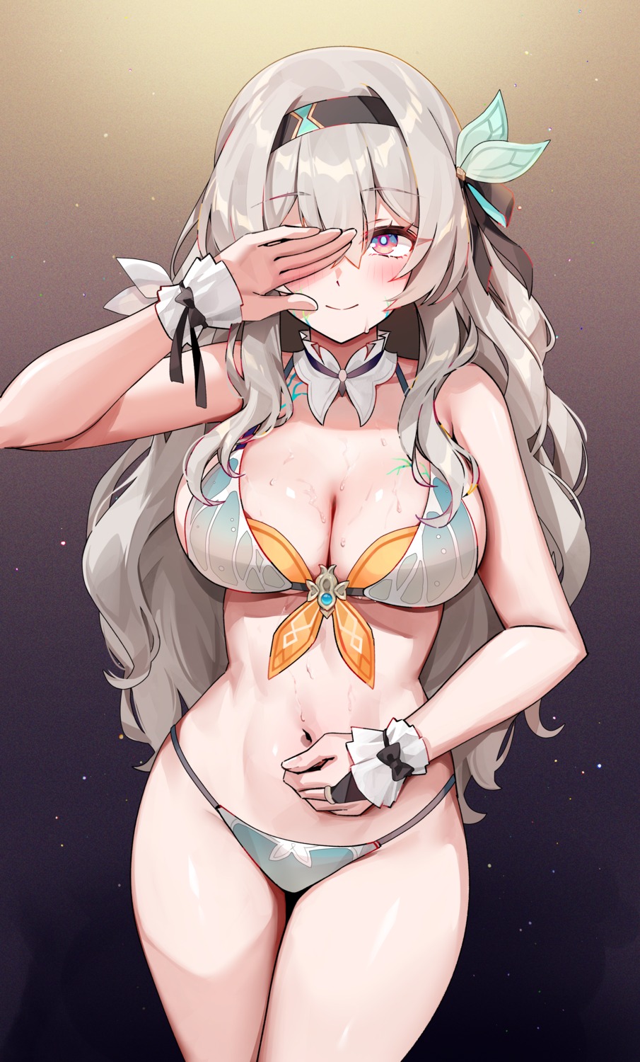 bikini firefly foxy_rain honkai:_star_rail swimsuits tattoo wet