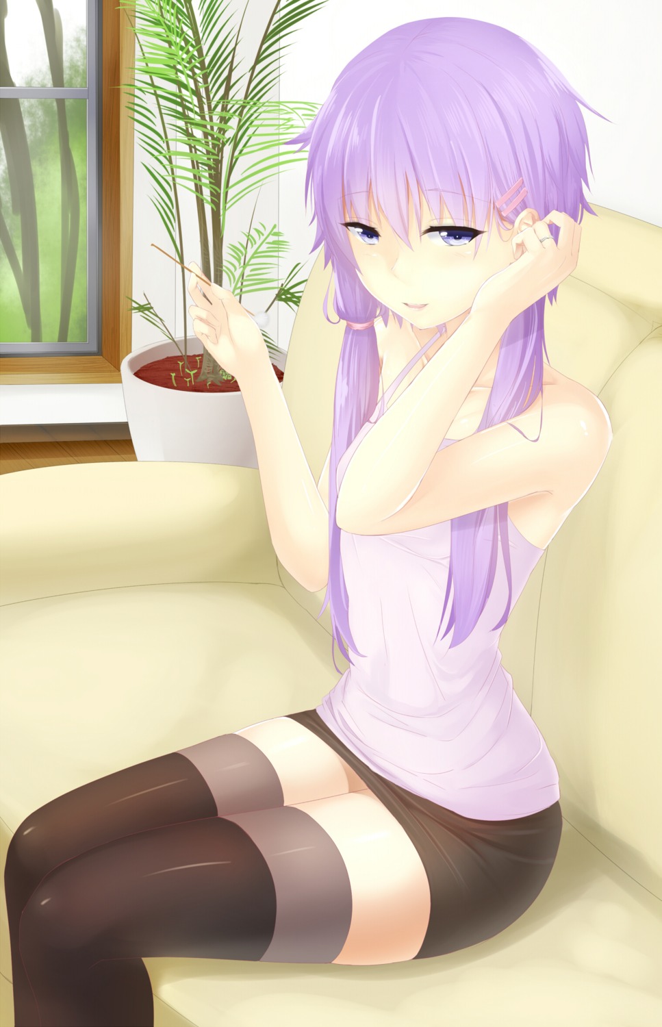 abmayo thighhighs vocaloid yuzuki_yukari