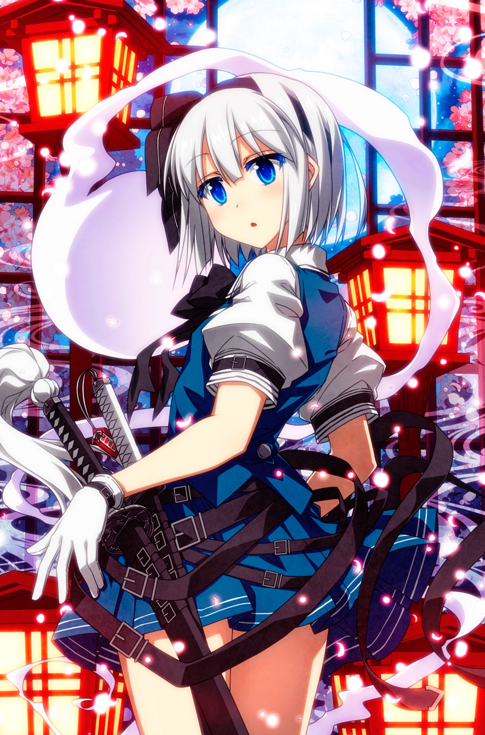 konpaku_youmu myon sazanami_mio sword touhou