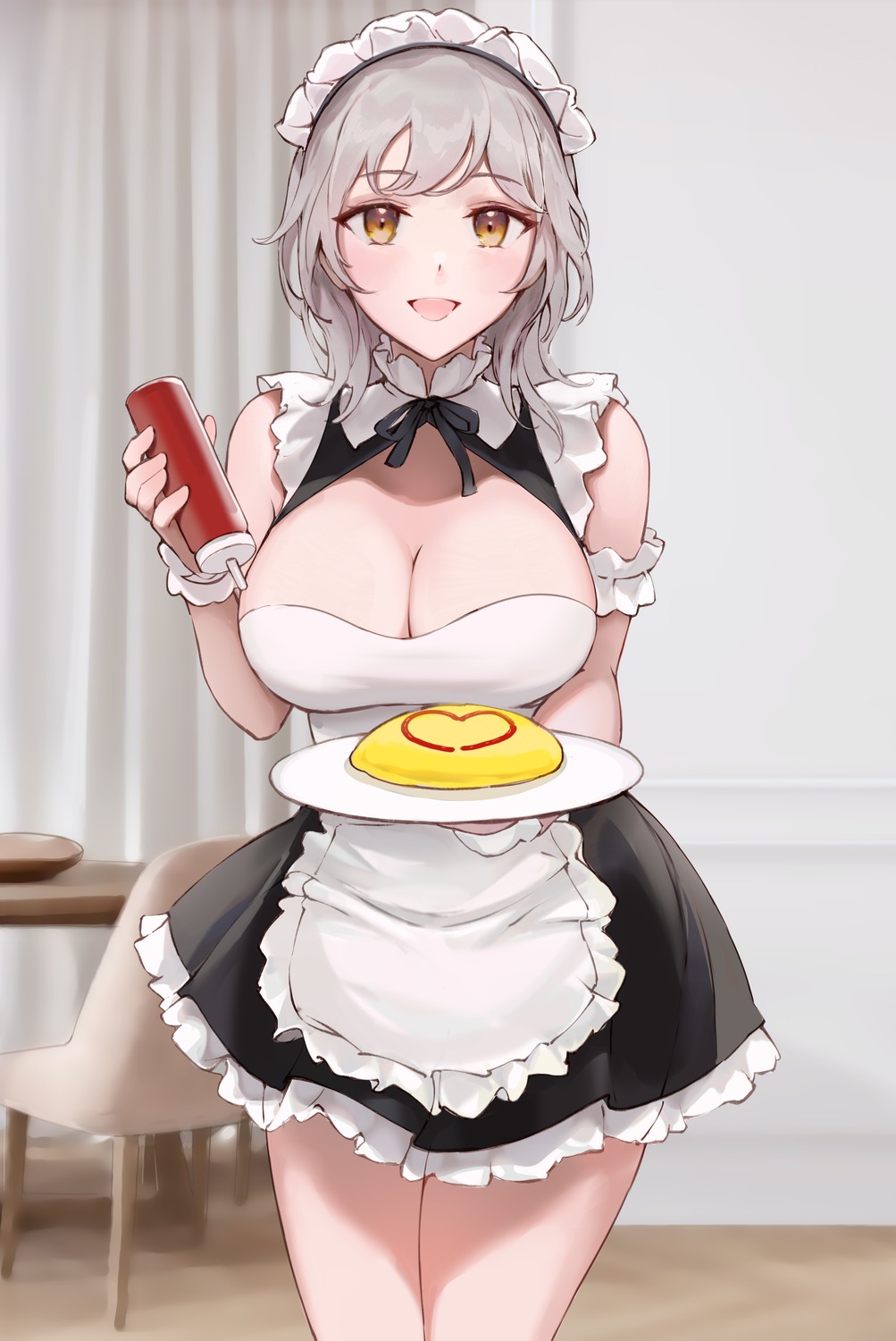 chowbie maid no_bra