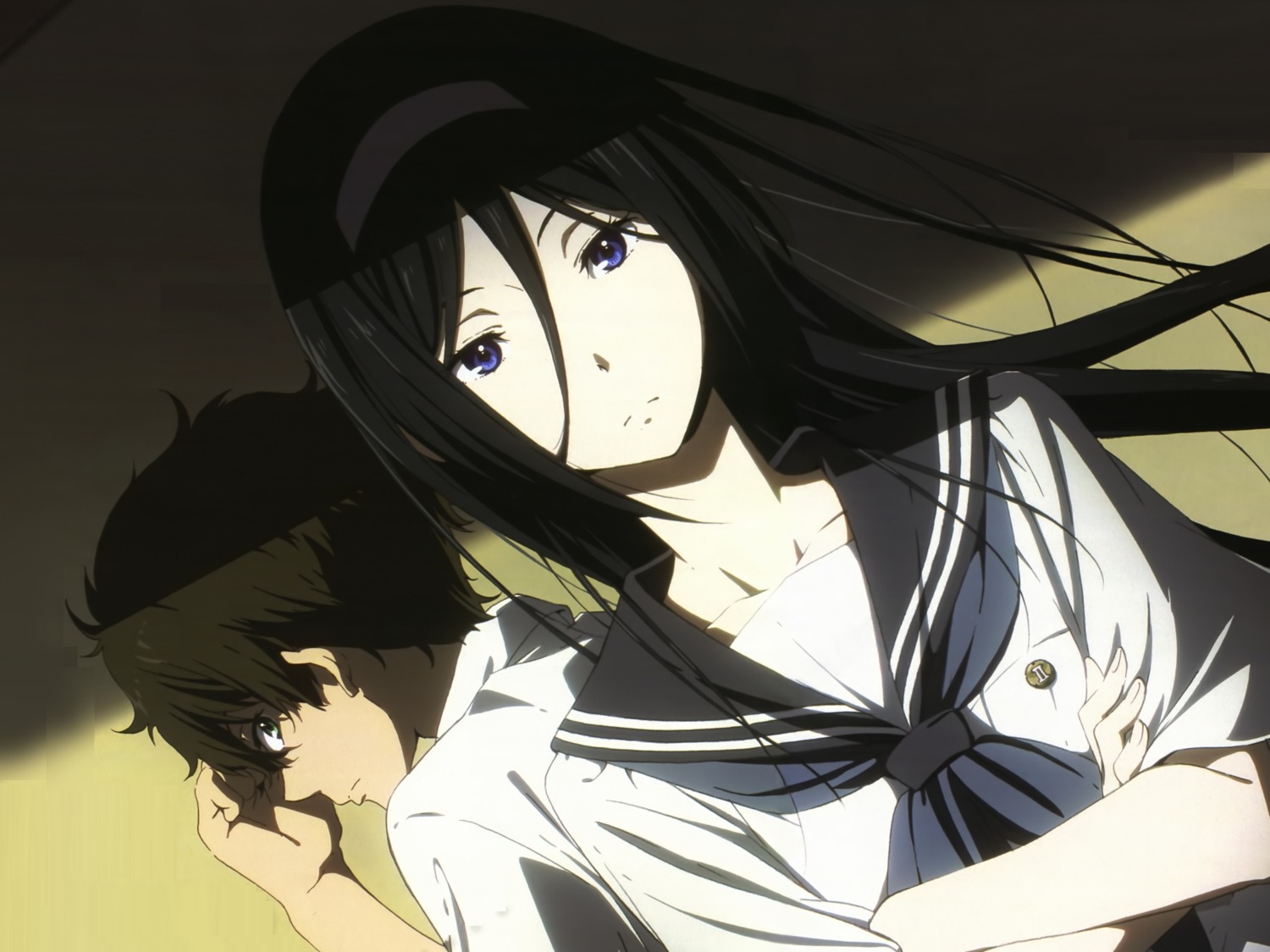 hyouka irisu_fuyumi oreki_houtarou seifuku tagme