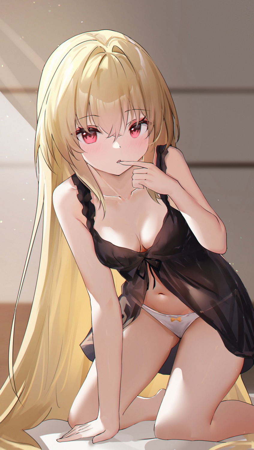 golden_darkness lingerie loli no_bra pantsu see_through thong to_love_ru to_love_ru_darkness usagi_(786113654)