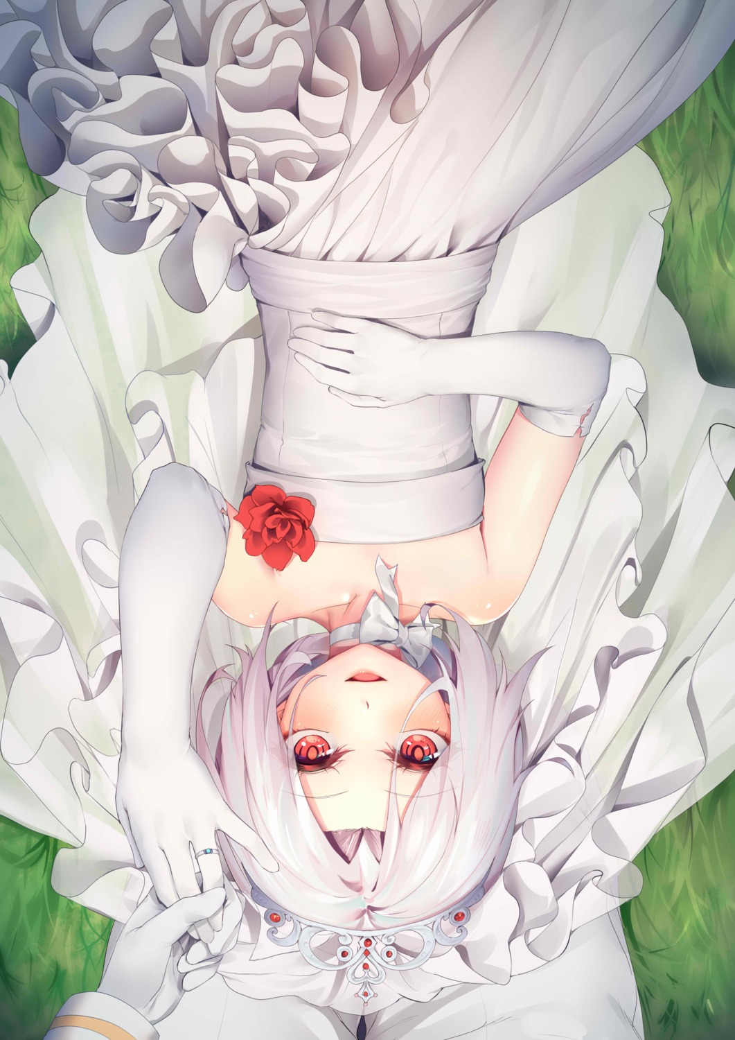 dress ray_(pixiv9514208) vittorio_veneto_(zhanjianshaonv) wedding_dress zhanjianshaonv