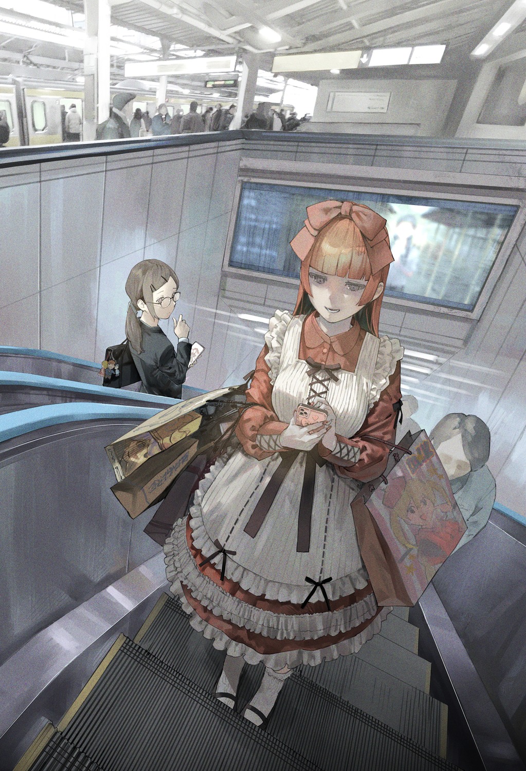 business_suit dress lolita_fashion matsuura_kento megane