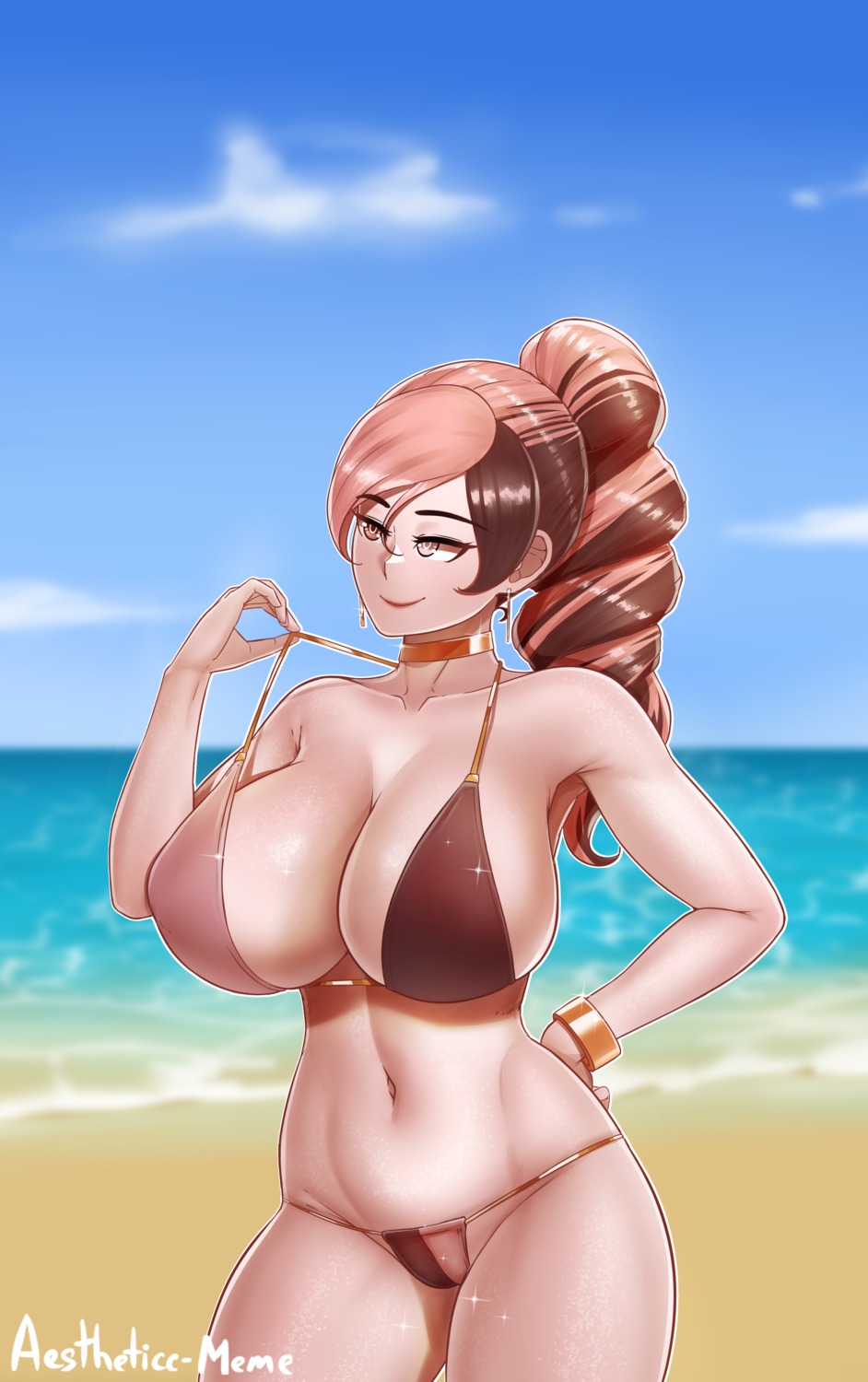 aestheticc-meme bikini cameltoe heterochromia neopolitan rwby swimsuits