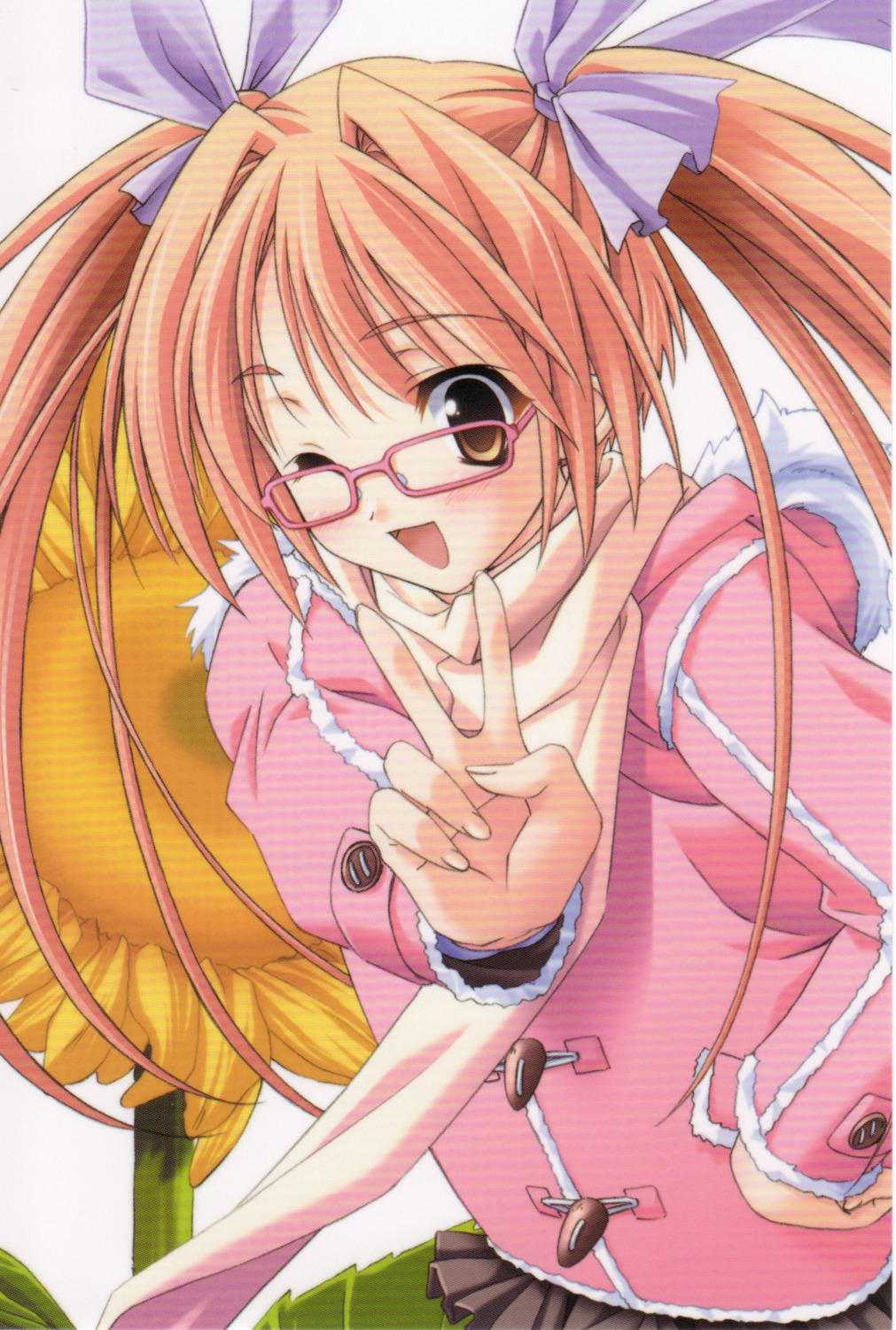 megane memories_off memories_off_sorekara nonohara_haya scanning_artifacts