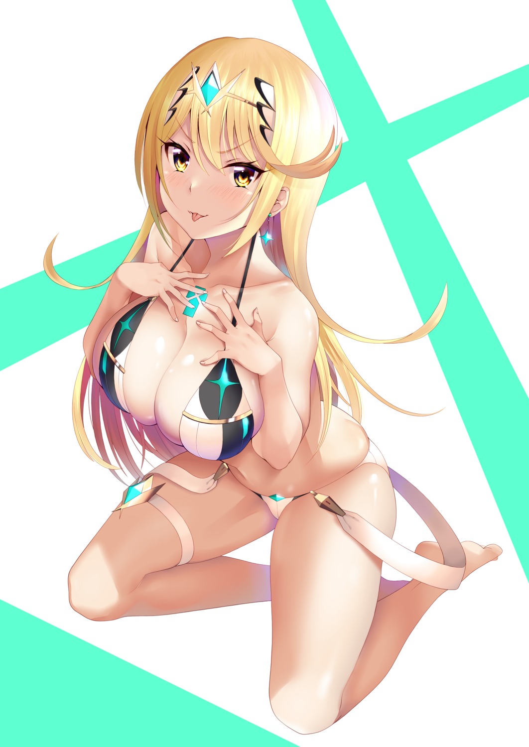 bikini daive garter hikari_(xenoblade_2) swimsuits xenoblade xenoblade_chronicles_2