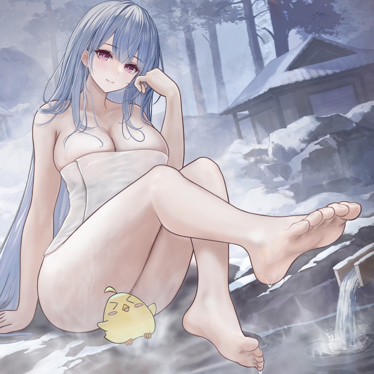 azur_lane feet manjuu_(azur_lane) tomozou-1971 towel voroshilov_(azur_lane)