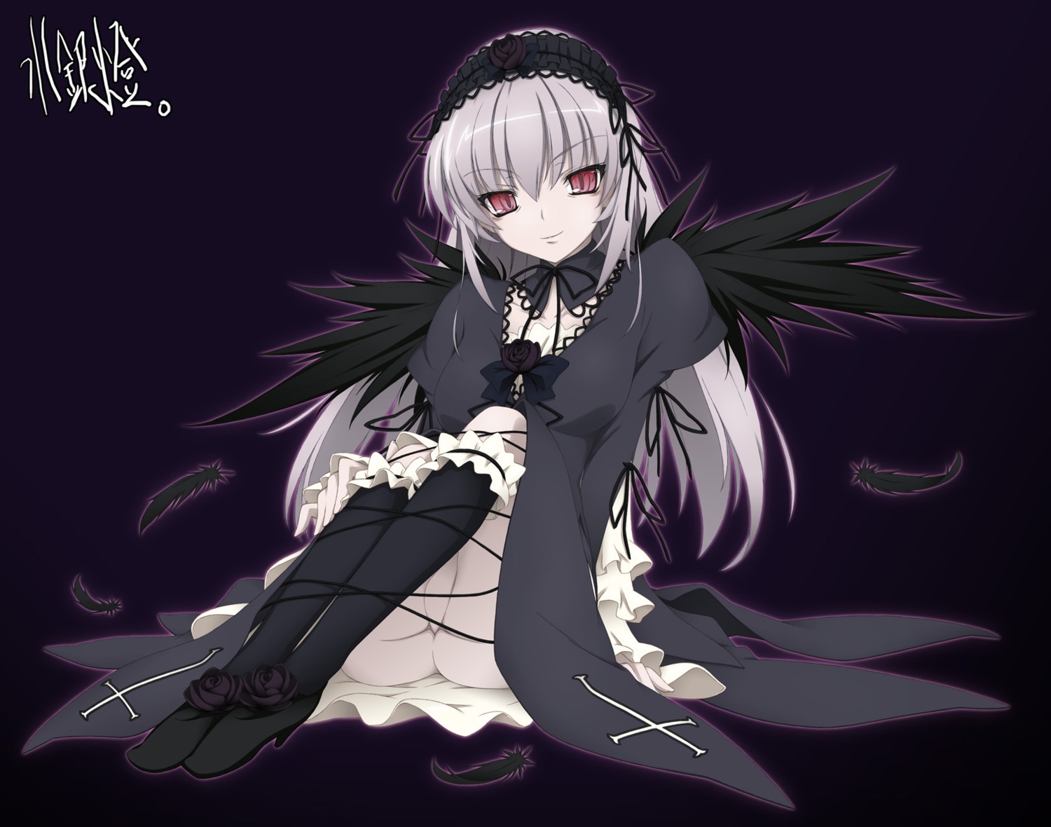 akinoko gothic_lolita lolita_fashion nopan rozen_maiden suigintou