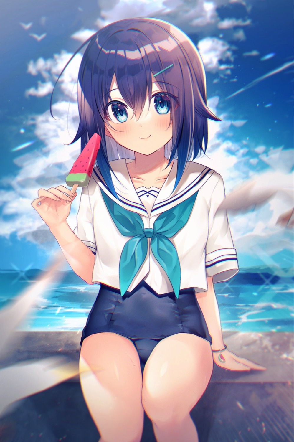 gyozanuko school_swimsuit seifuku swimsuits