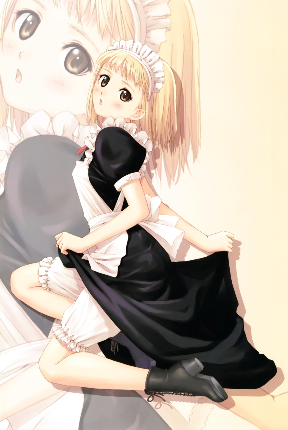 after bloomers ciel_(company) dress maid skirt_lift takawashi_nagisa tony_taka