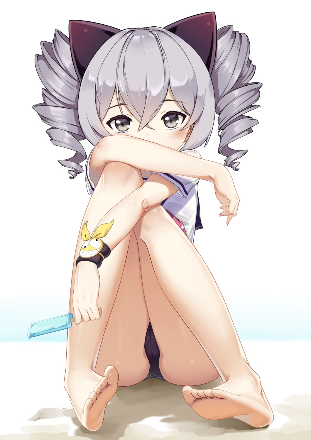 animal_ears benghuai_xueyuan bronya_zaychik cameltoe feet honkai_impact jliaan nekomimi school_swimsuit seifuku swimsuits