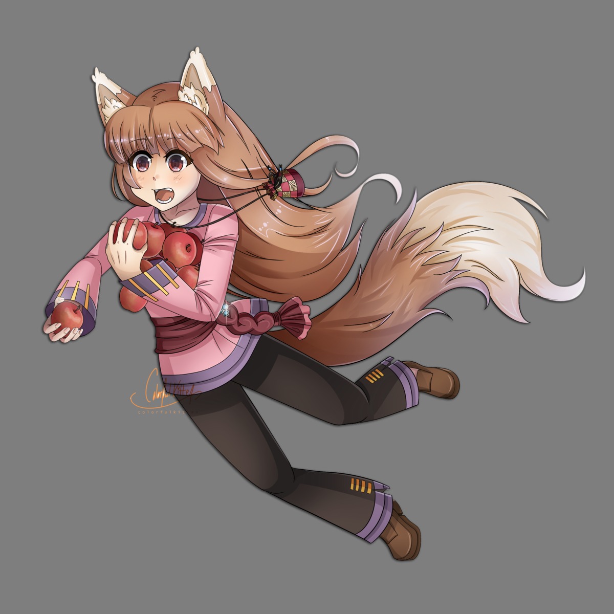animal_ears colofrulkitten holo spice_and_wolf tail transparent_png