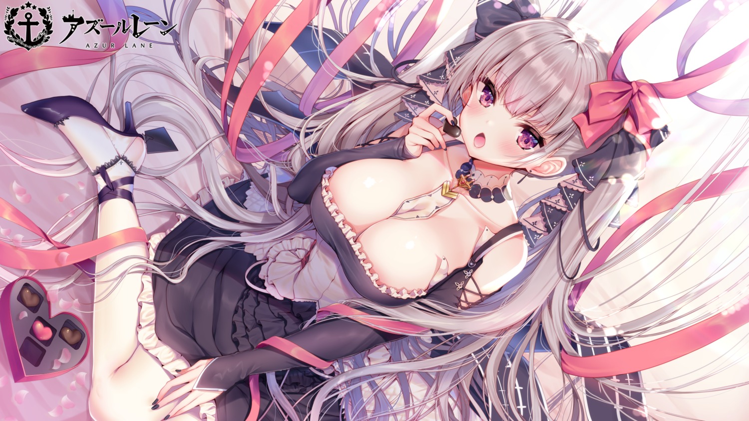 ayuma_sayu azur_lane formidable_(azur_lane) gothic_lolita heels lolita_fashion no_bra