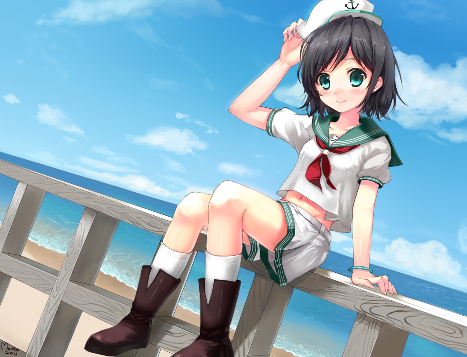 momoko_(momopoco) murasa_minamitsu seifuku touhou