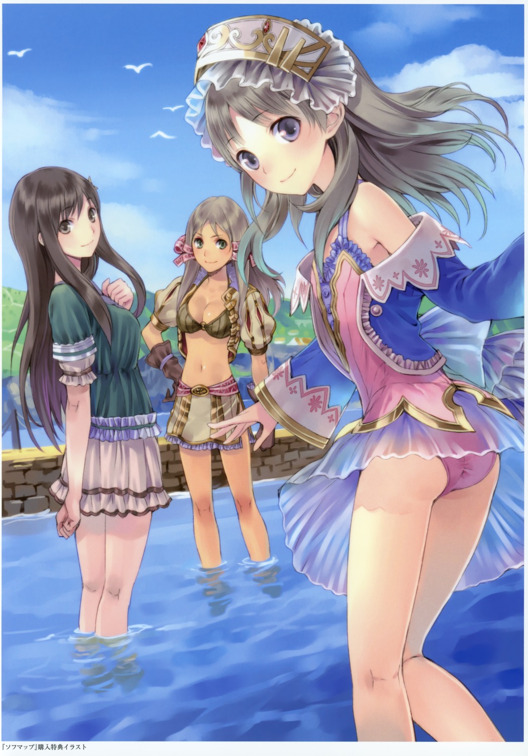 atelier atelier_totori bikini_top cecilia_helmold cleavage kishida_mel leotard mervia_siebel swimsuits totooria_helmold