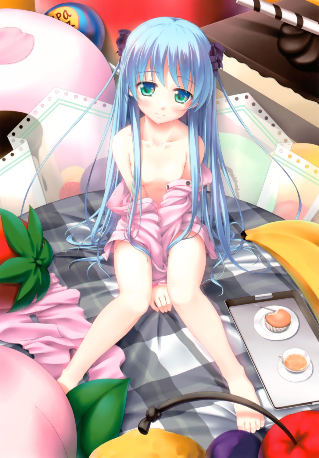 kazami_haruki loli no_bra pajama scanning_resolution undressing