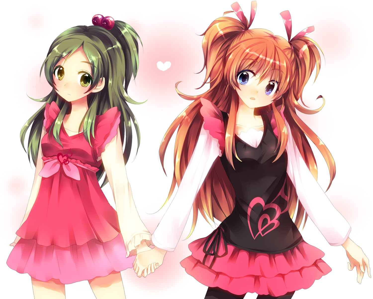 dress houjou_hibiki minamino_kanade pantyhose precure suite_precure uduki-shi