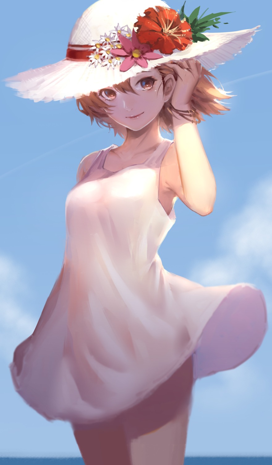 dress misaka_mikoto sola7764 summer_dress to_aru_majutsu_no_index