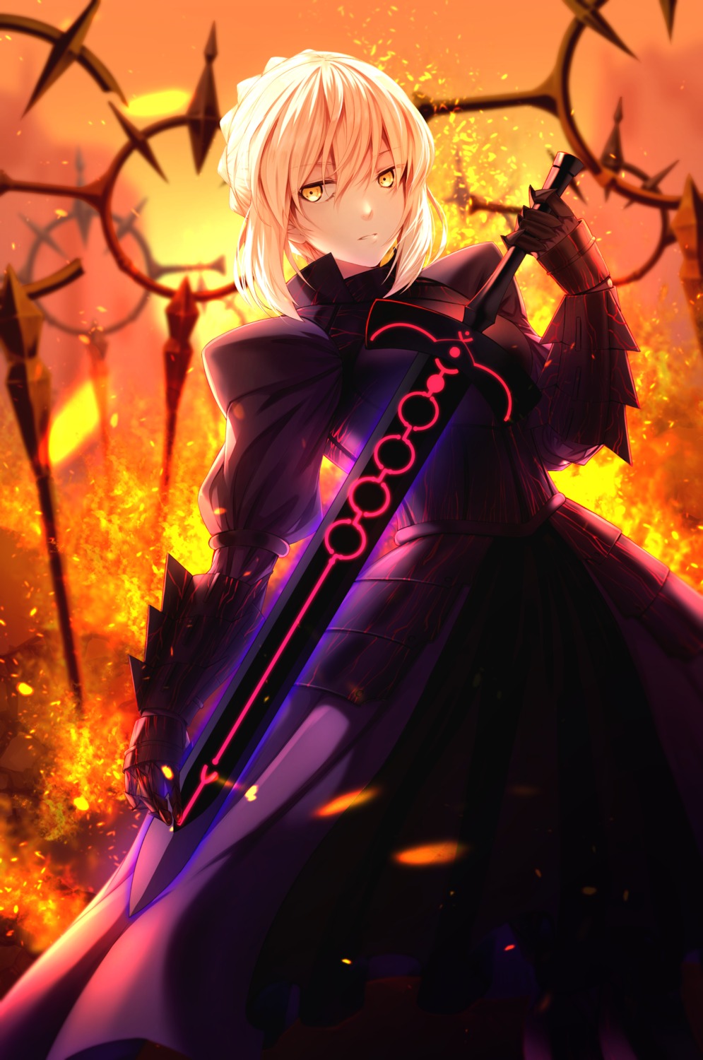 armor dress fate/grand_order fate/stay_night saber saber_alter sword tales_cheshire