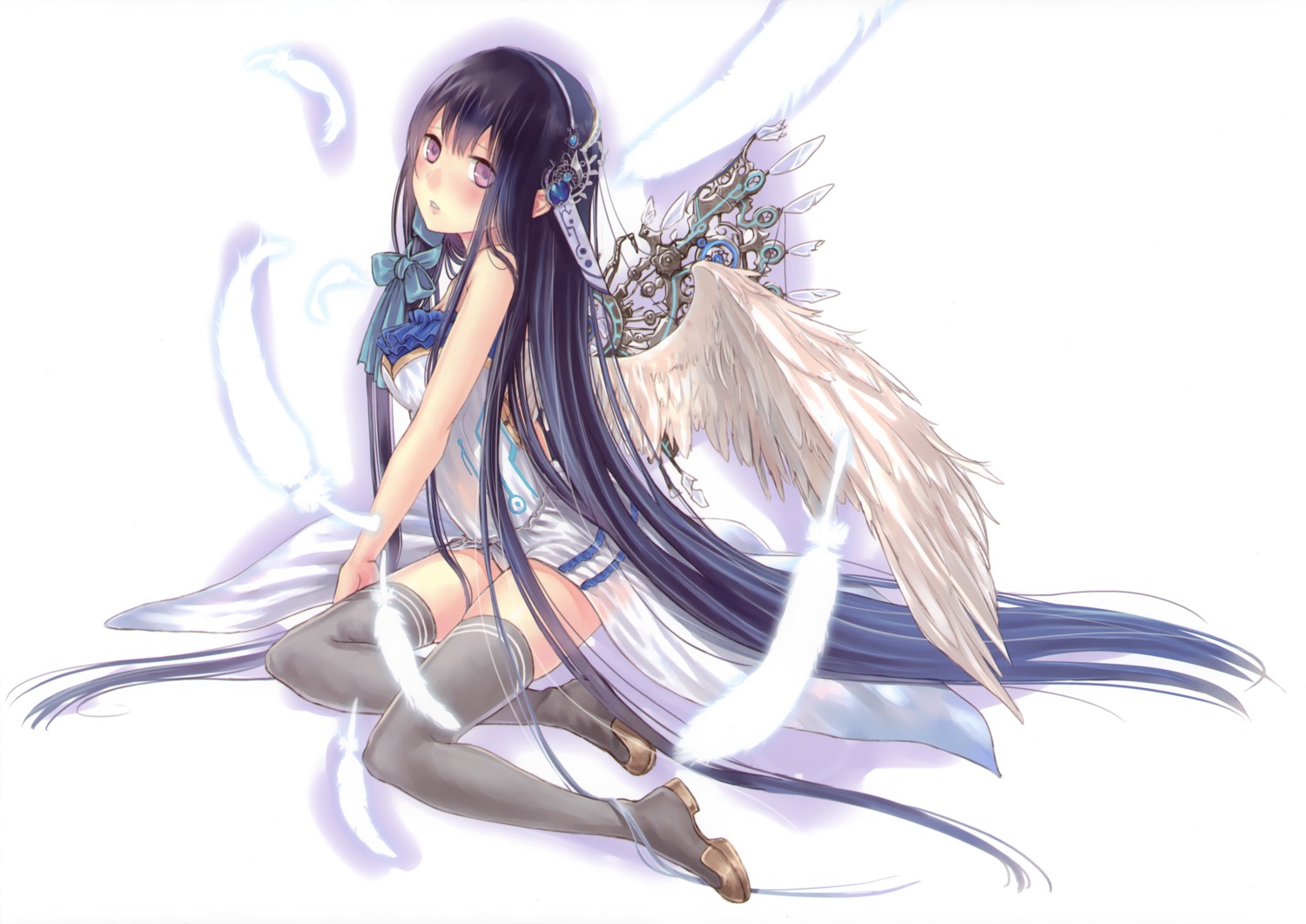 boku_to_kimi_to_kakuusekai_to dress fixed kazuharu_kina see_through thighhighs wings