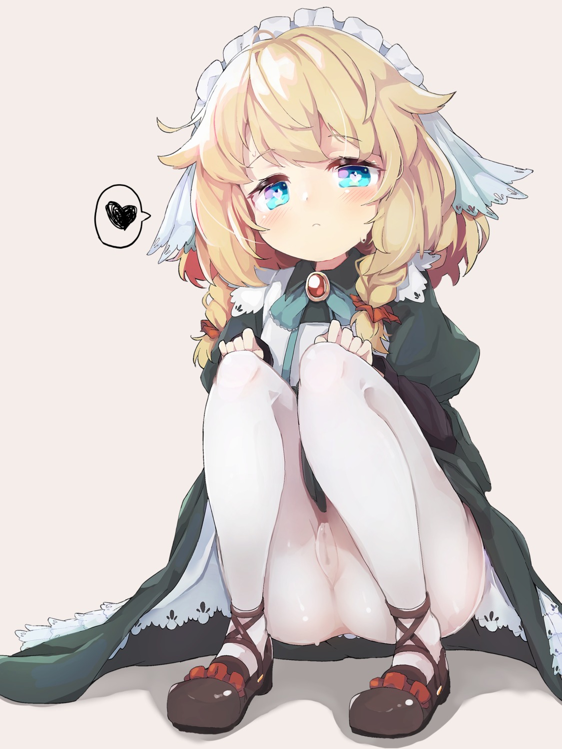 cameltoe loli maid nopan pantyhose skirt_lift teranekosu