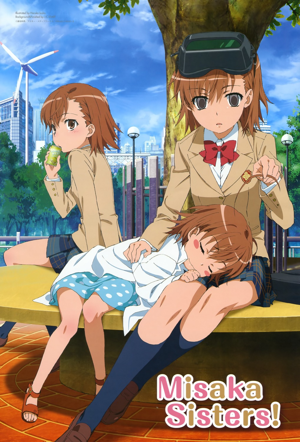 iizuka_haruko last_order misaka_imouto misaka_mikoto seifuku toaru_majutsu_no_index