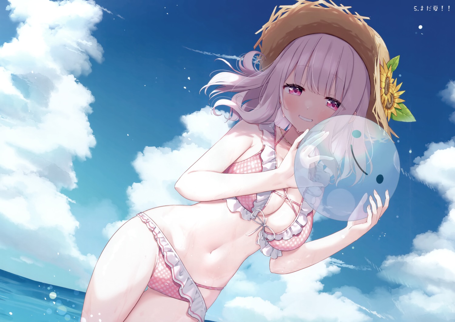 bikini kasokuiki ksk_(kasokuiki) nijisanji nijisanji_gamers shiina_yuika swimsuits