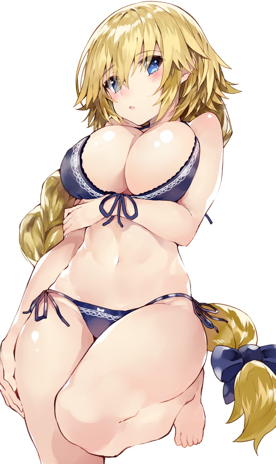 bra fate/apocrypha fate/extella fate/stay_night jeanne_d'arc jeanne_d'arc_(fate) kou_mashiro pantsu string_panties