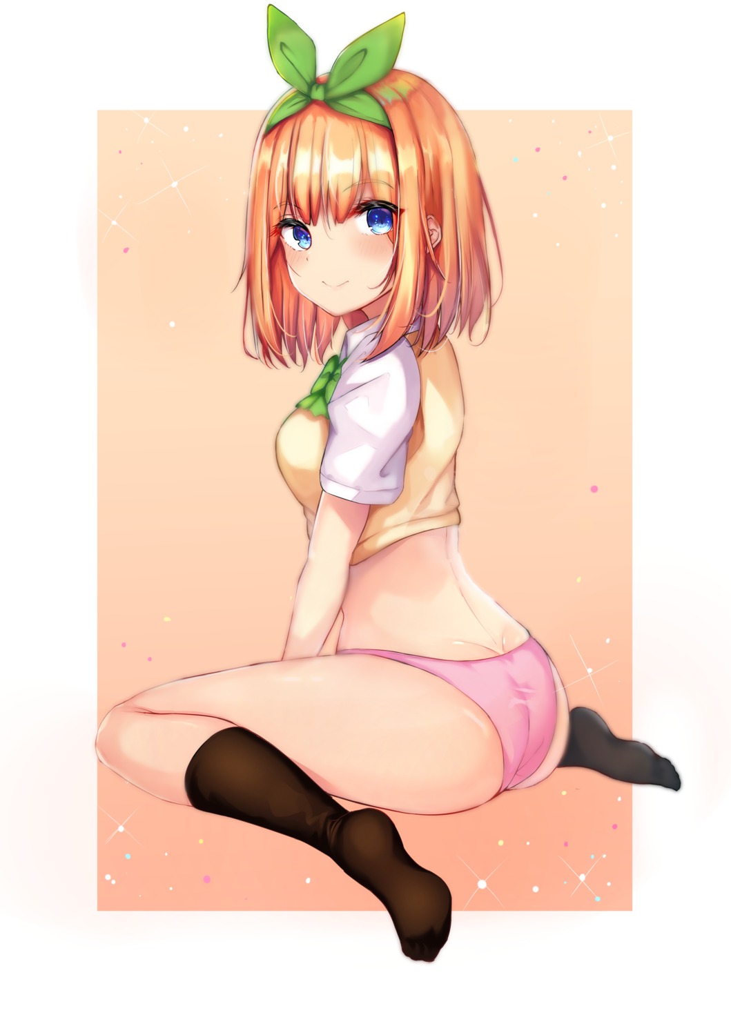 5-toubun_no_hanayome ass nakano_yotsuba nao_(okt8538) pantsu seifuku sweater