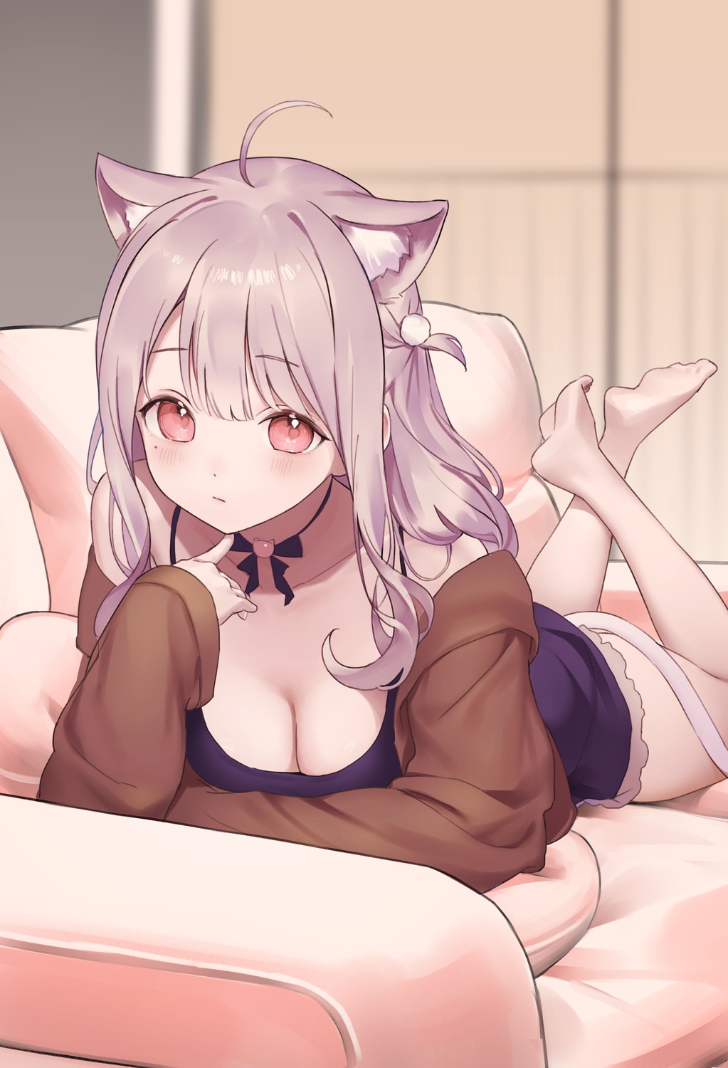 nametarou (meron) indie virtual youtuber uise iu animal ears <b>nekomimi</b> tail ...