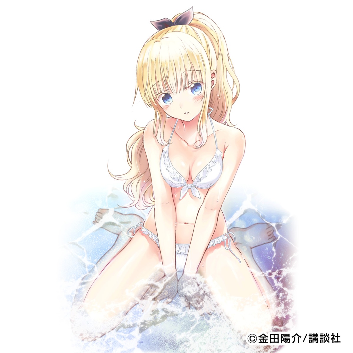 bikini cleavage juliet_persia kaneda_yousuke kishuku_gakkou_no_juliet swimsuits wet