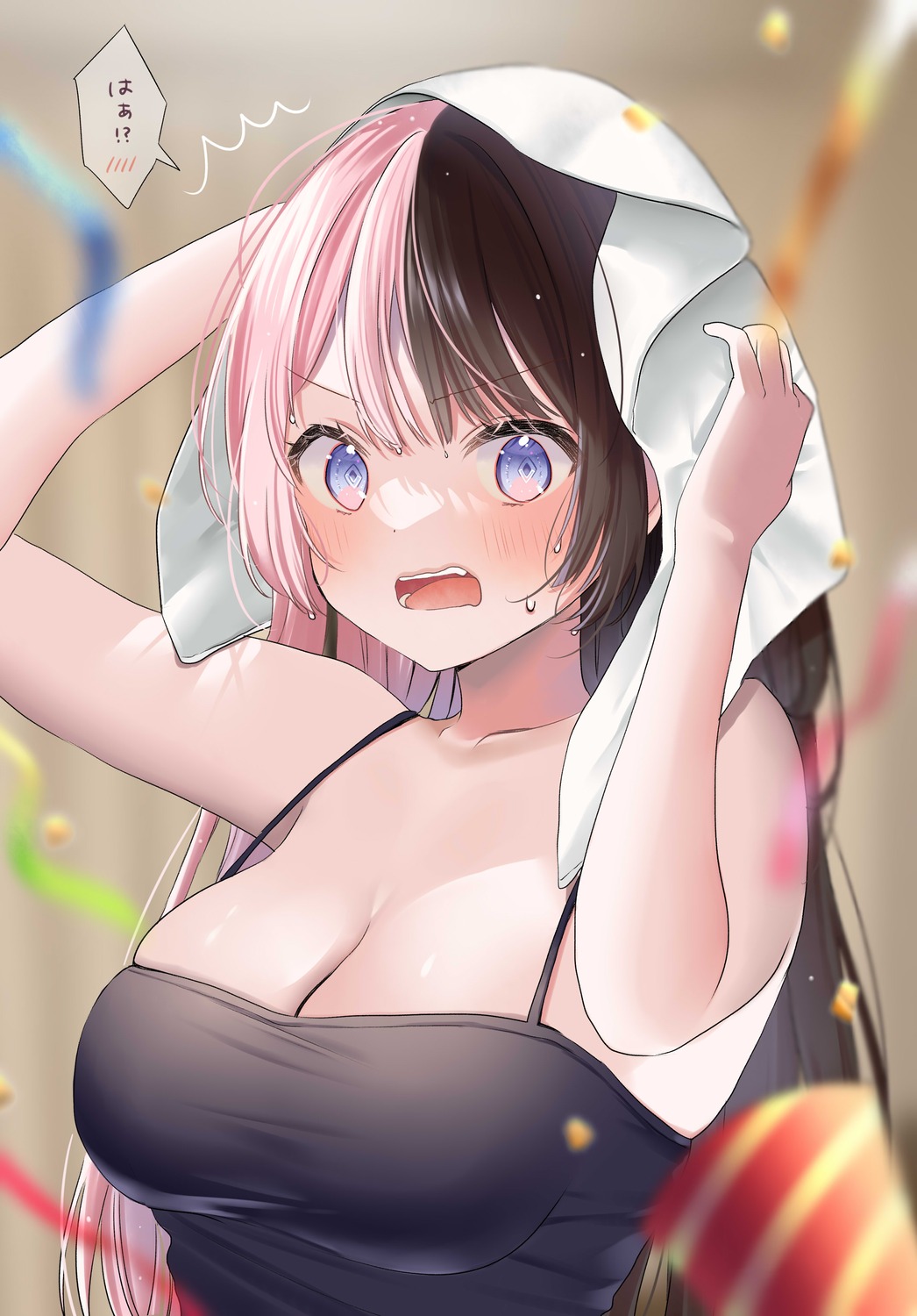 iris_black_games lingerie pome_charo tachibana_hinano towel vspo!