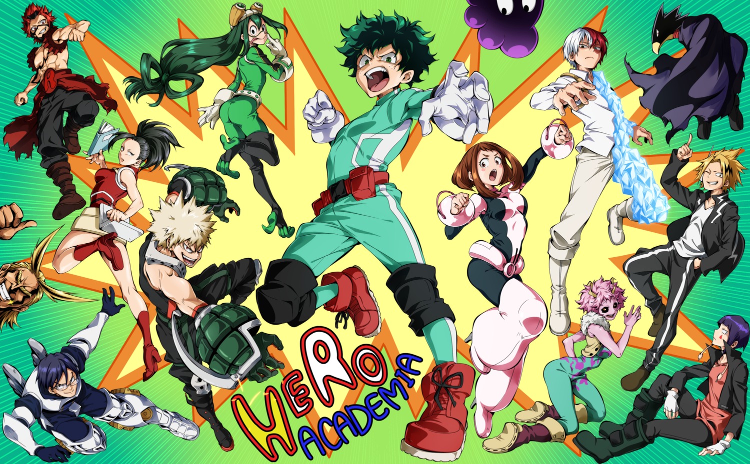 Haremura Boku No Hero Academia Asui Tsuyu Bakugou Katsuki Midoriya