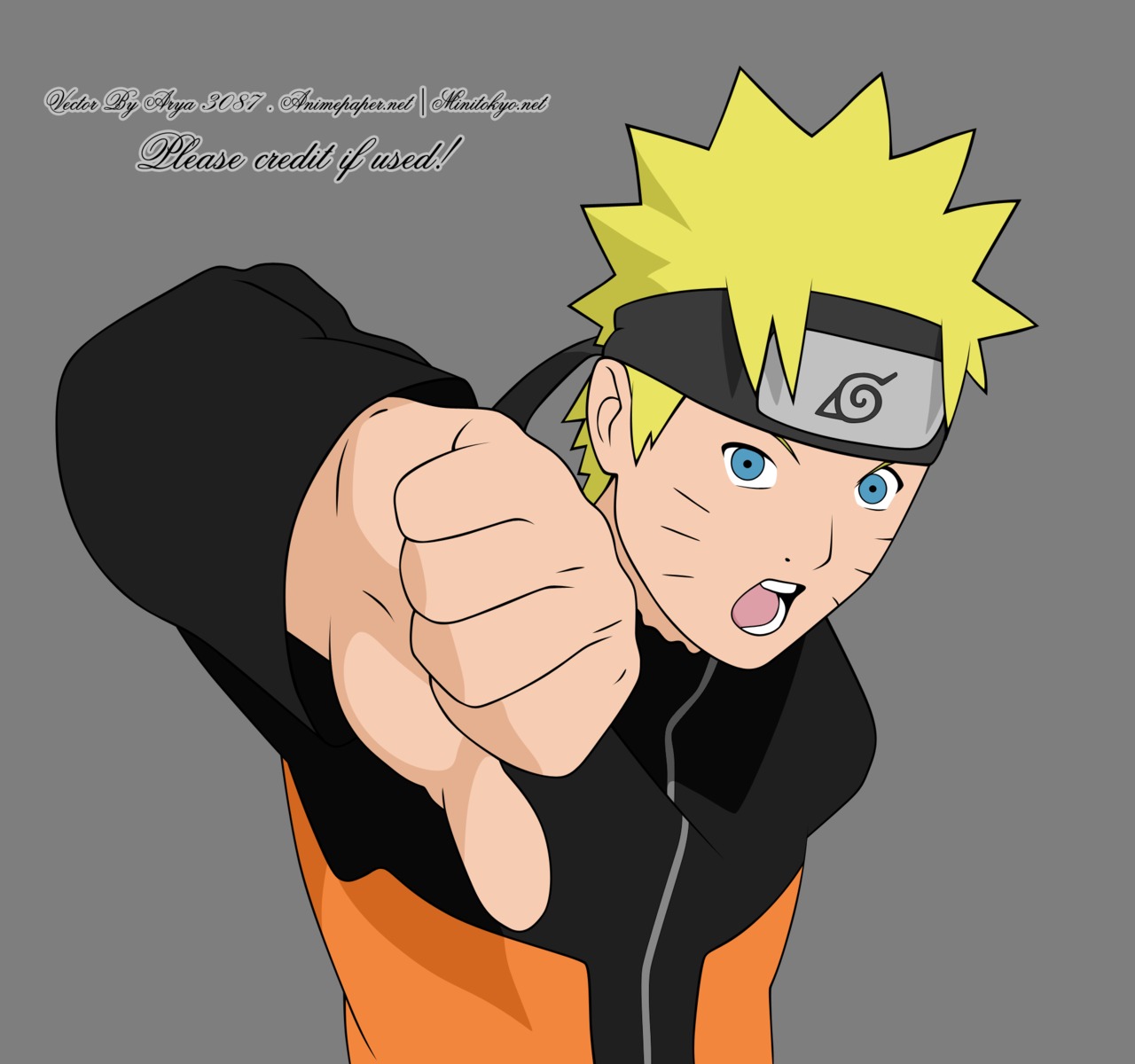 male naruto transparent_png uzumaki_naruto vector_trace watermark