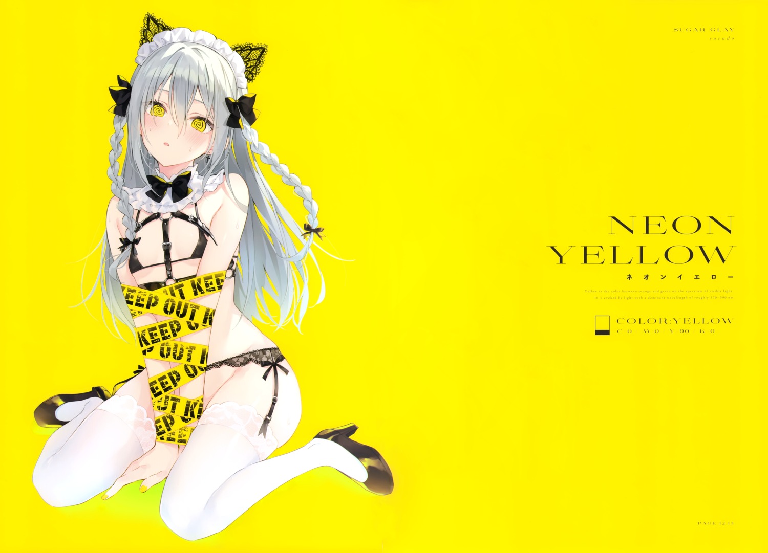 animal_ears heels lingerie nekomimi nopan rurudo rurudot thighhighs