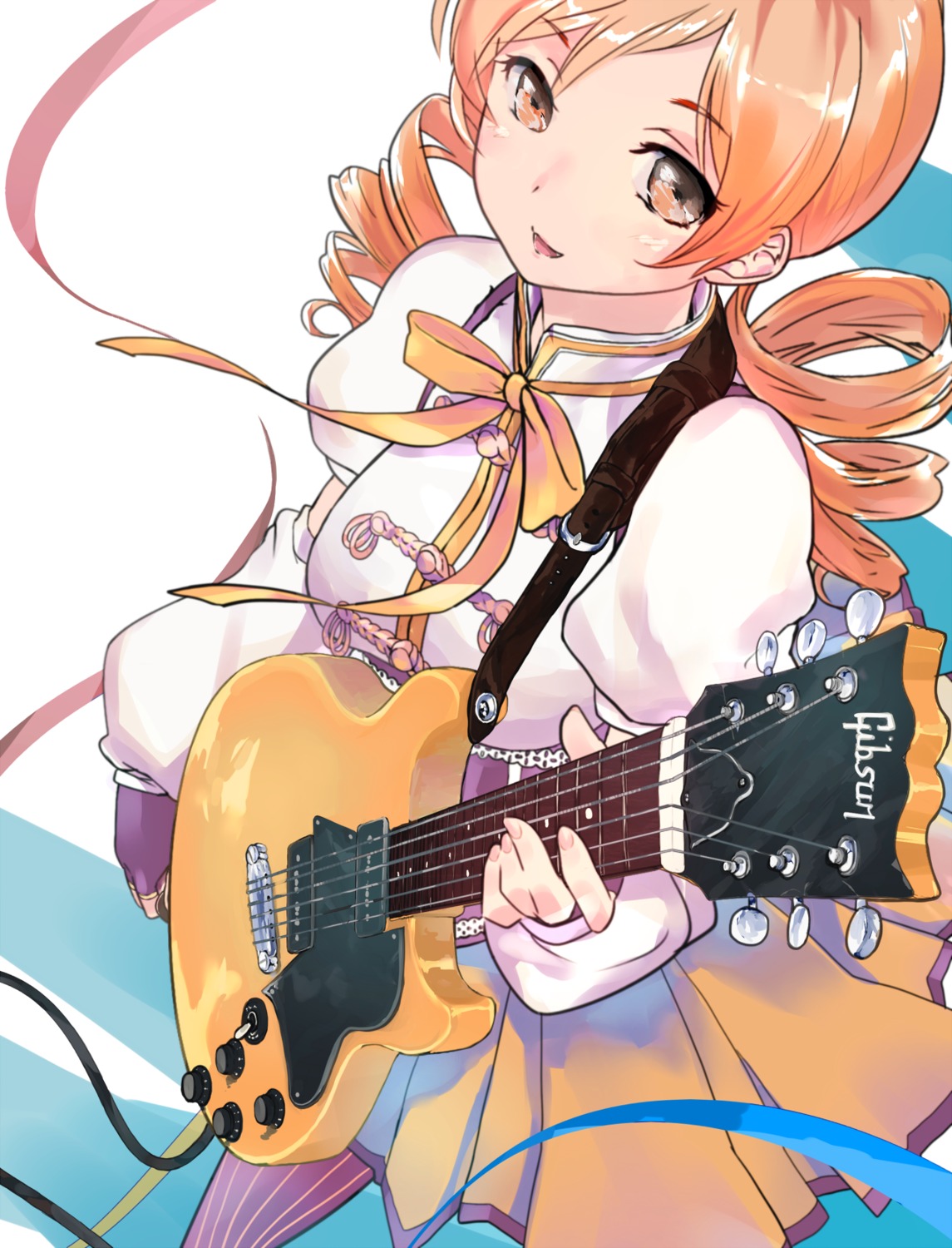 guitar onoguru puella_magi_madoka_magica tomoe_mami