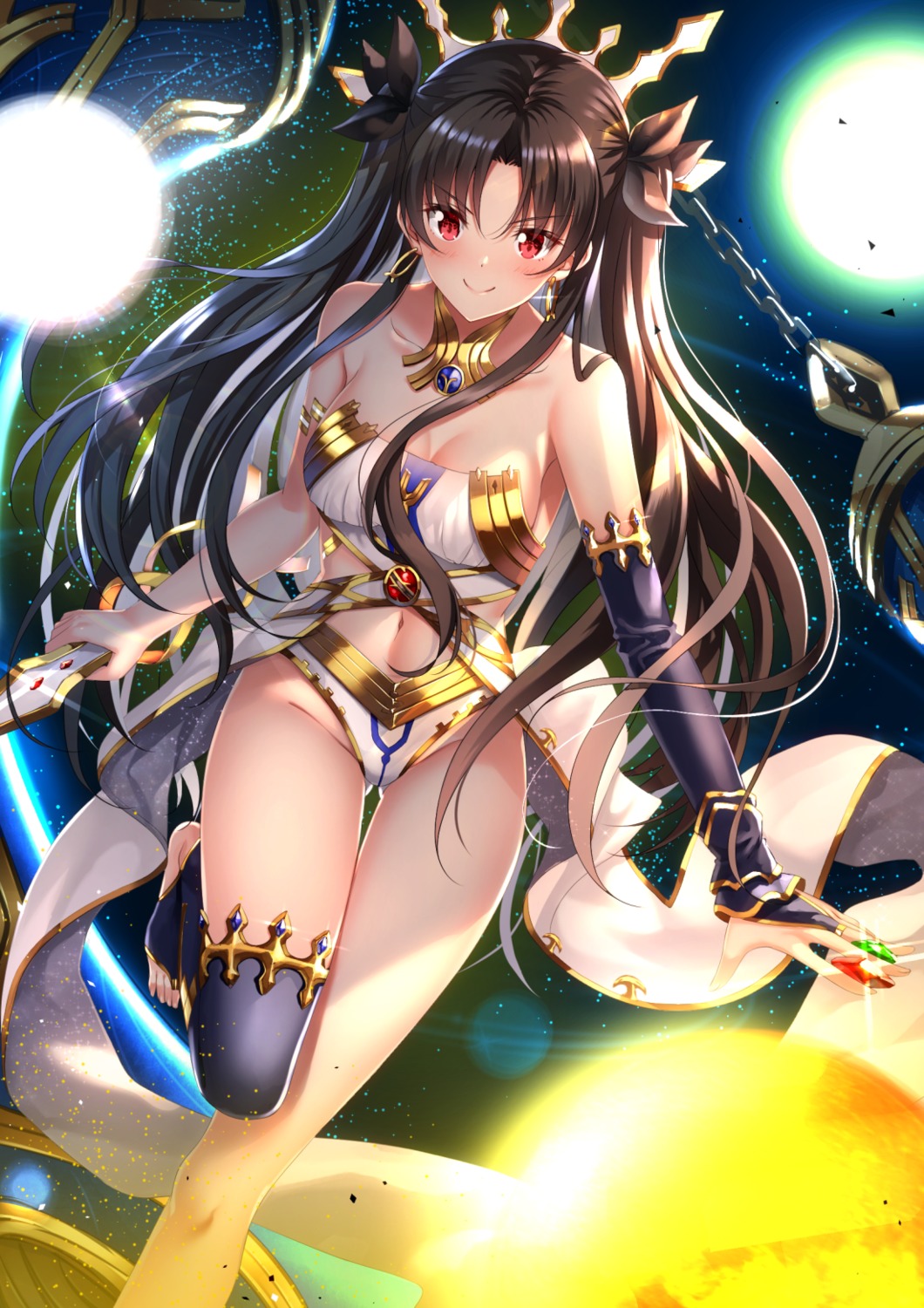 bikini_armor cleavage fate/grand_order ishtar_(fate/grand_order) swordsouls thighhighs