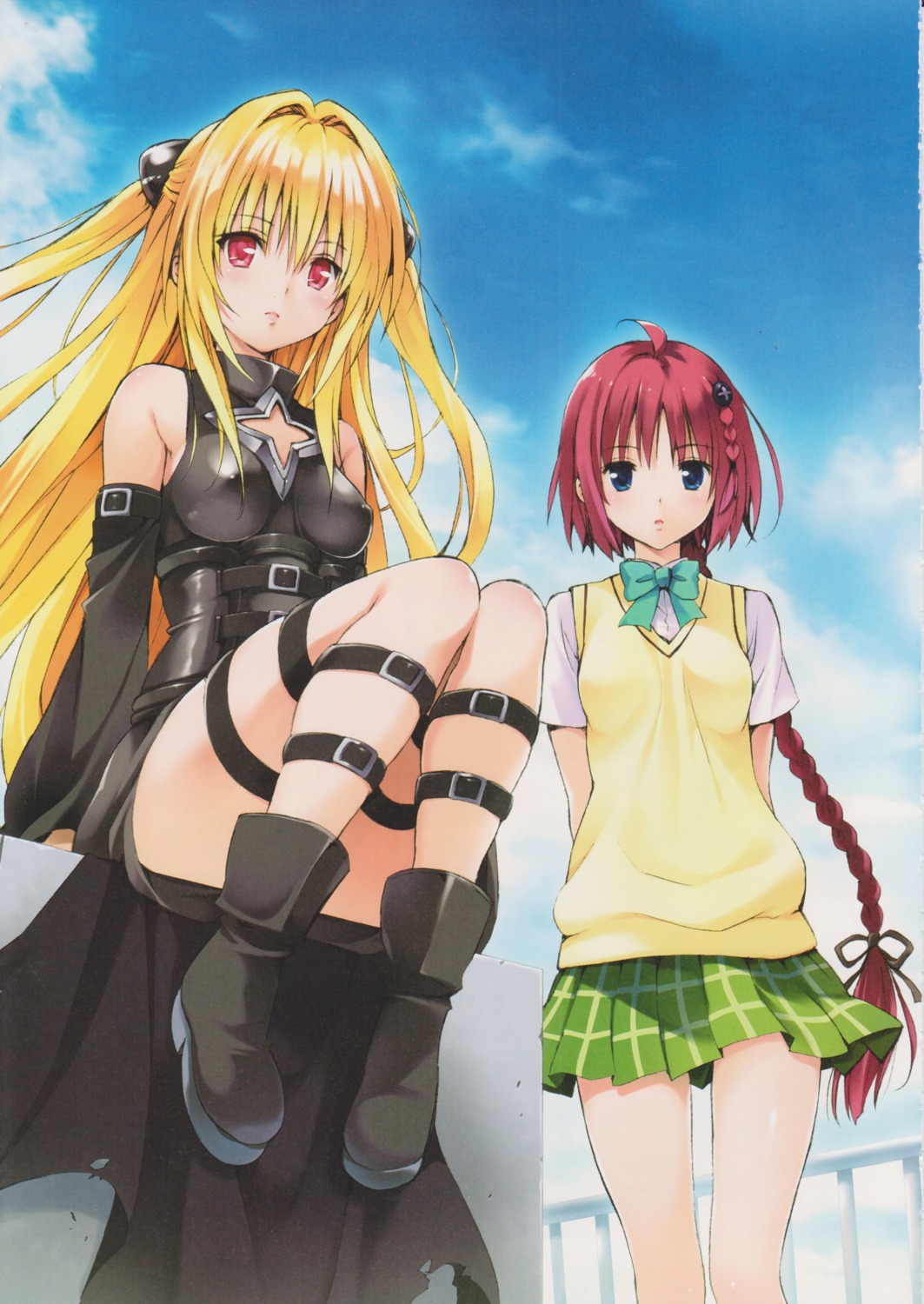 golden_darkness kurosaki_mea scanning_artifacts seifuku to_love_ru to_love_ru_darkness yabuki_kentarou