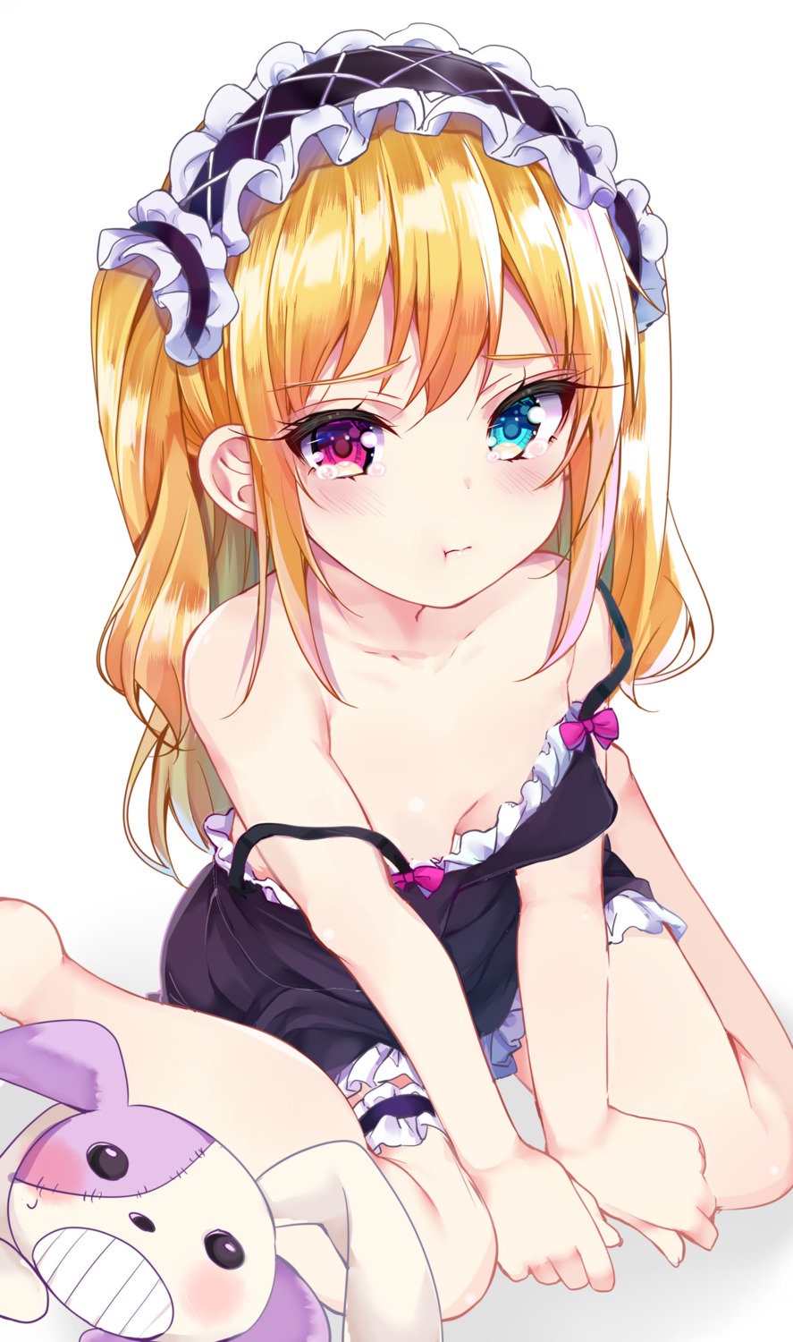 boku_wa_tomodachi_ga_sukunai dress garter hasegawa_kobato heterochromia loli no_bra rouka