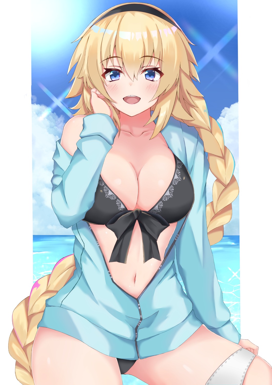 bikini cleavage fate/grand_order jeanne_d'arc jeanne_d'arc_(fate) rokita swimsuits