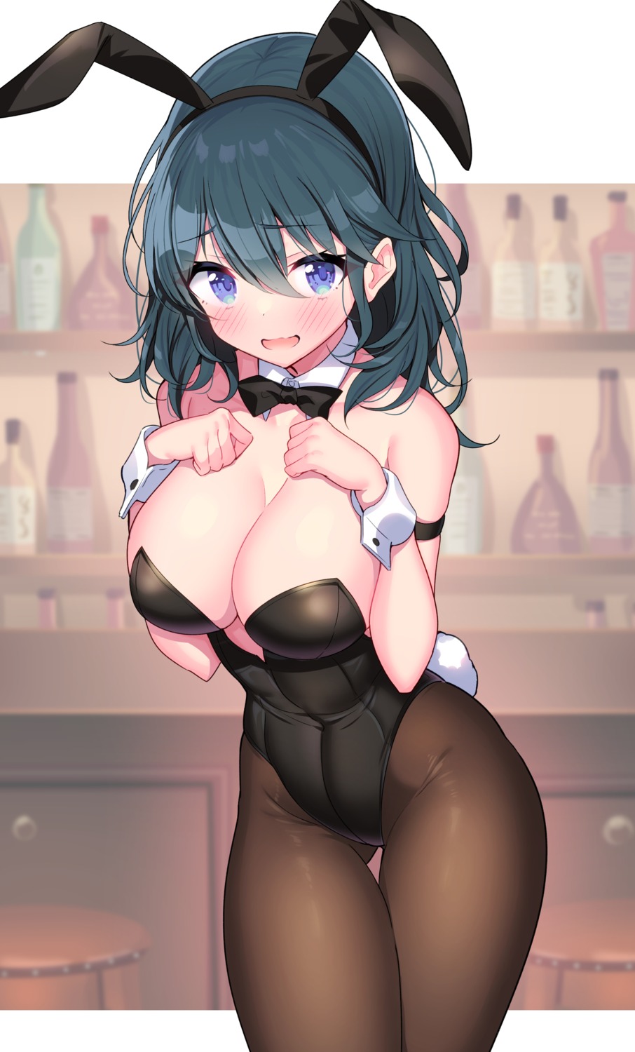 animal_ears bunny_ears bunny_girl byleth_(fire_emblem) fire_emblem fire_emblem_three_houses ichi-jirushi no_bra pantyhose tail