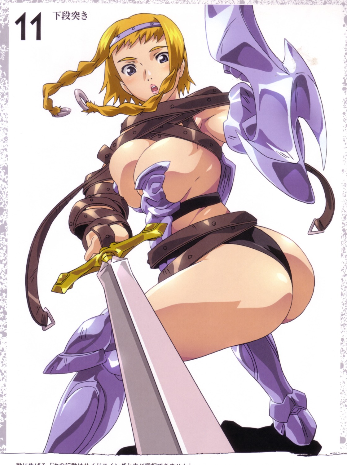 armor cleavage hisayuki_hirokazu leina queen's_blade