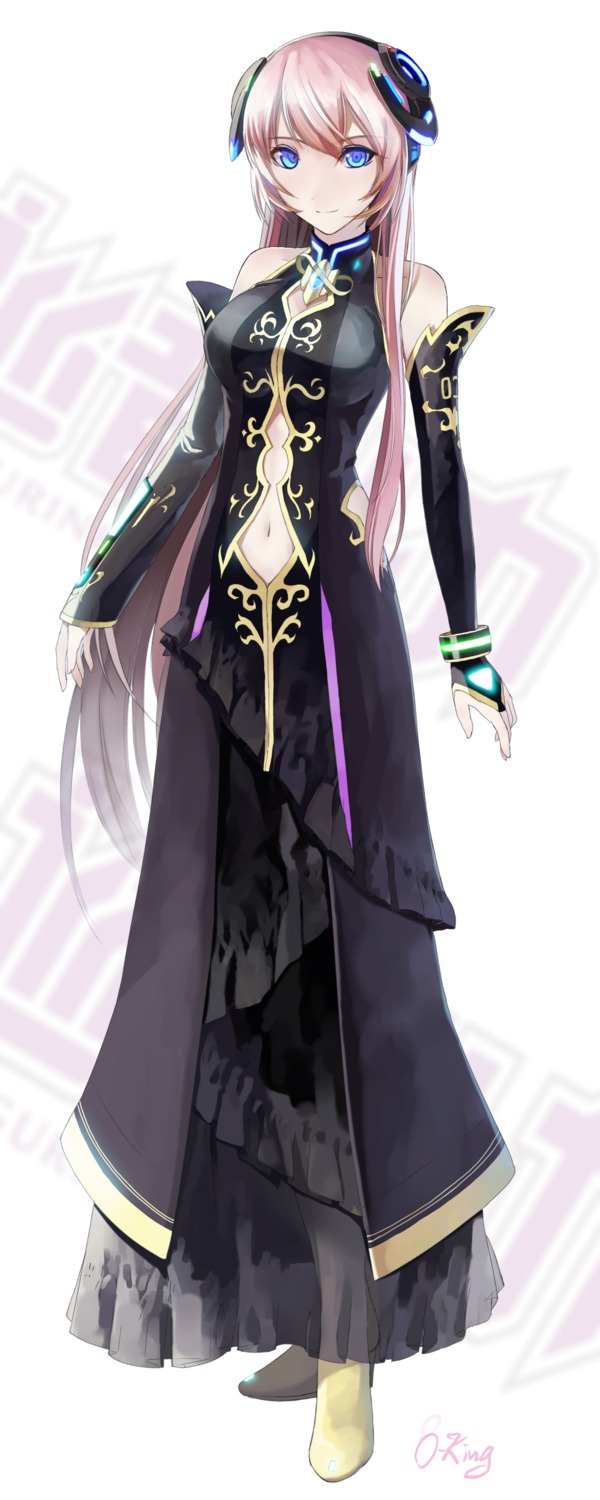 dress headphones heels megurine_luka okingjo vocaloid