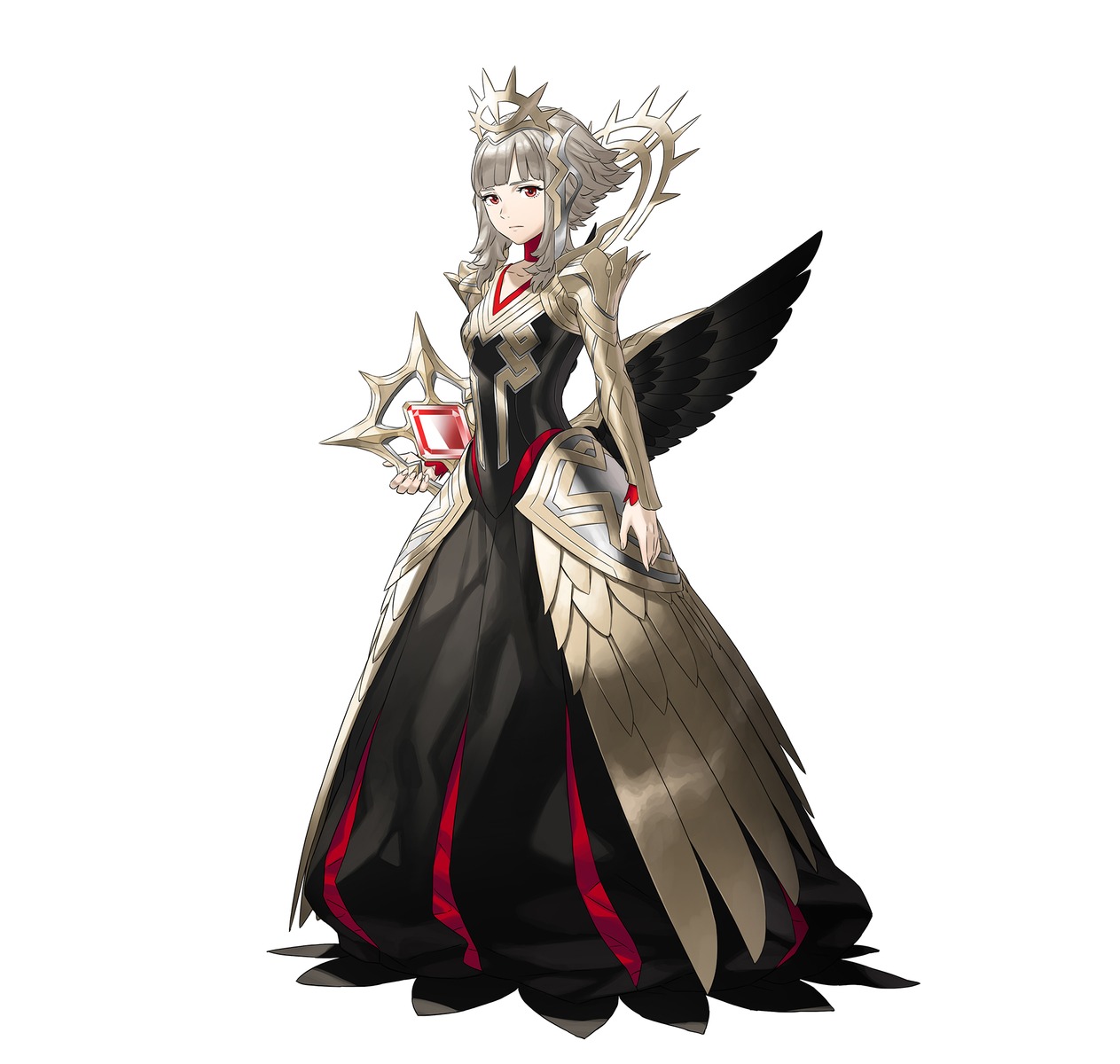 armor dress fire_emblem fire_emblem_heroes kozaki_yuusuke nintendo veronica_(fire_emblem) wings