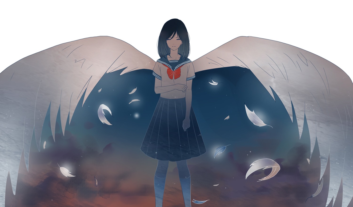 qiannian_yao_lao seifuku wings