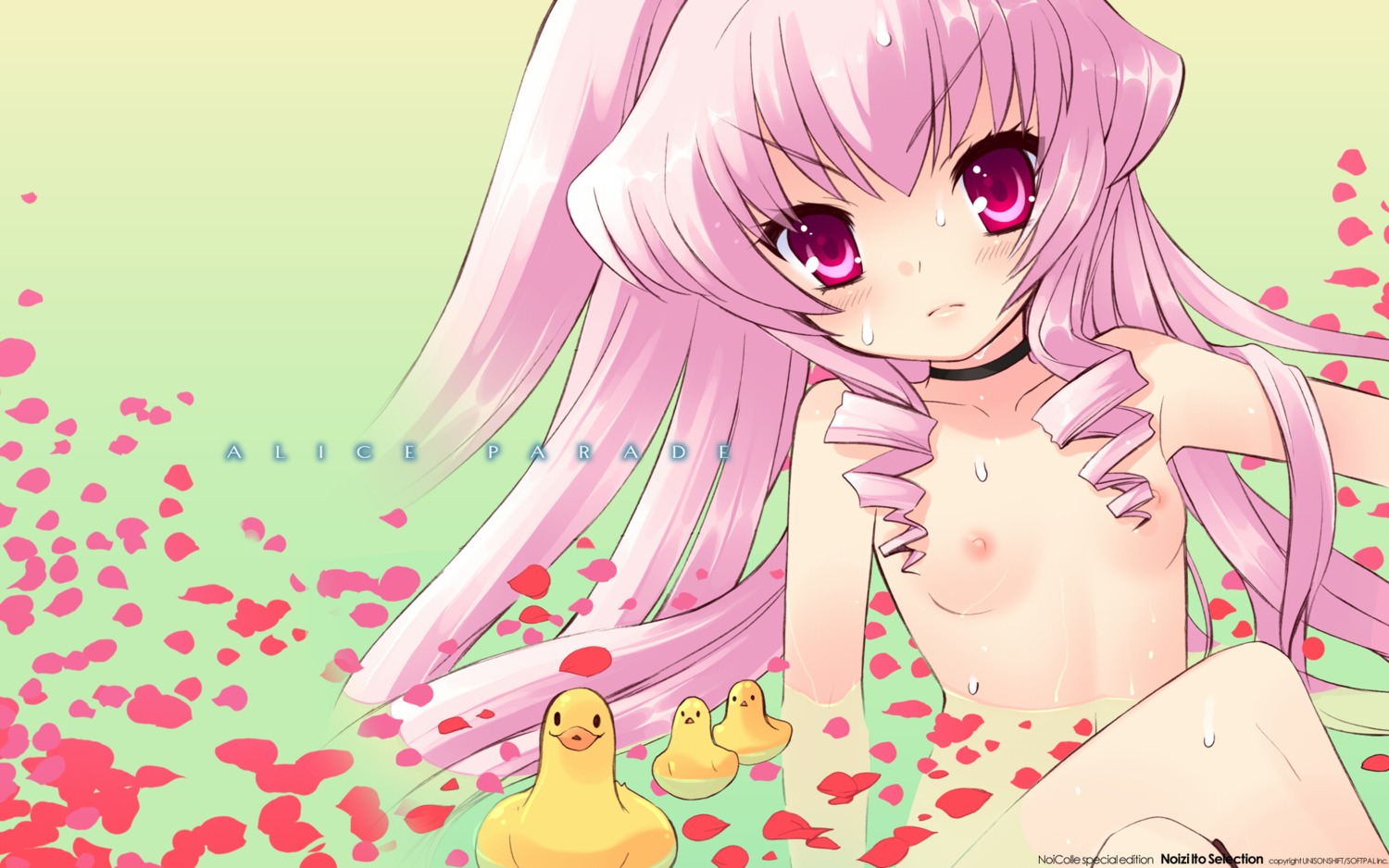 alice_parade bathing ito_noizi joousama_lavinia loli naked nipples unisonshift wallpaper wet