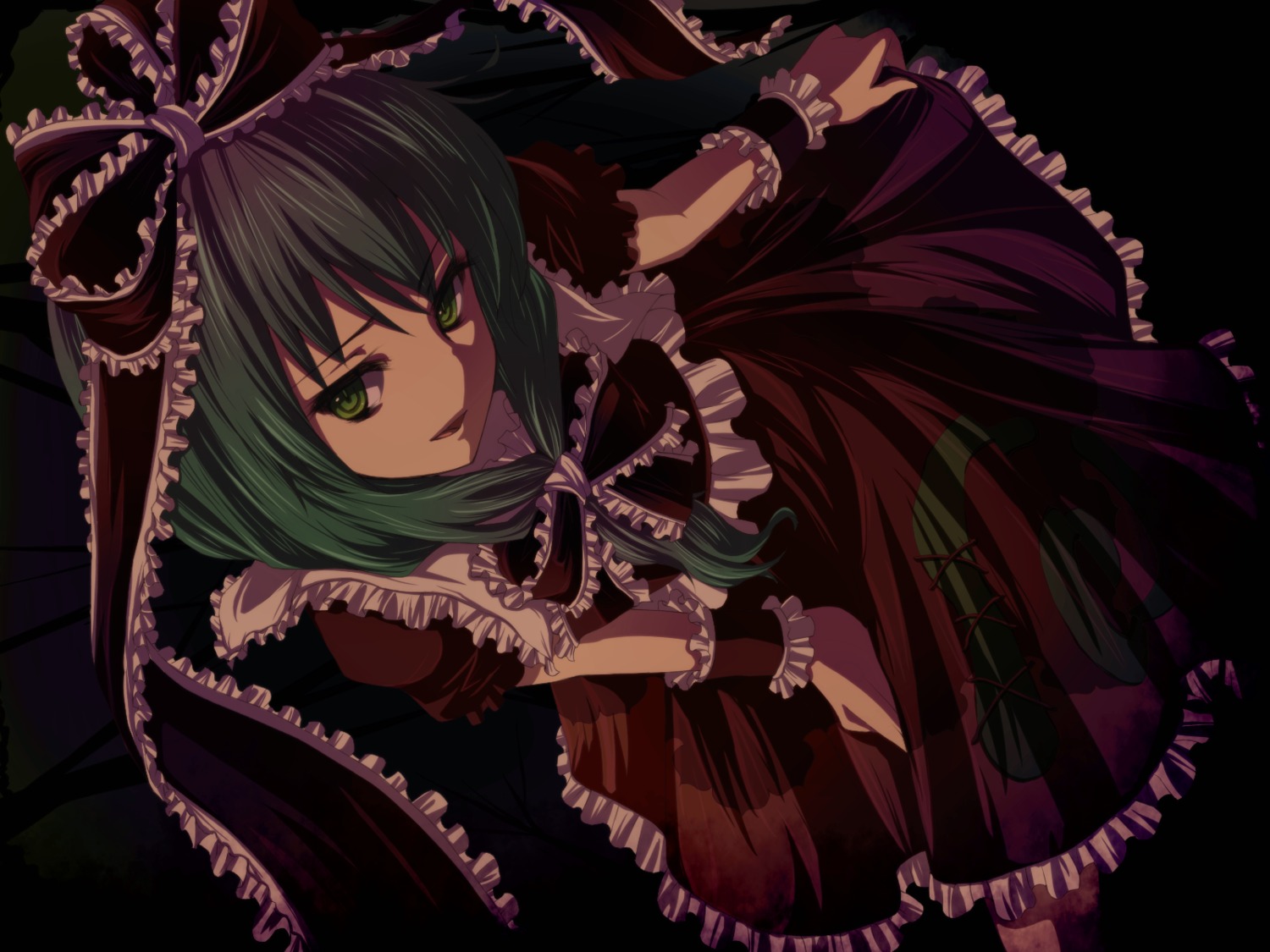 dress kagiyama_hina touhou wallpaper yuha_(yh-krm)